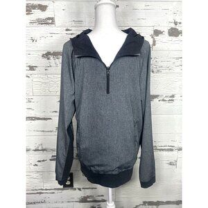LULULEMON Sundown To Sun Up Pullover Hoodie Black and Gray Sz M #M4386S EUC